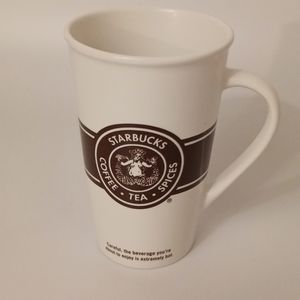 Starbucks coffee mug.